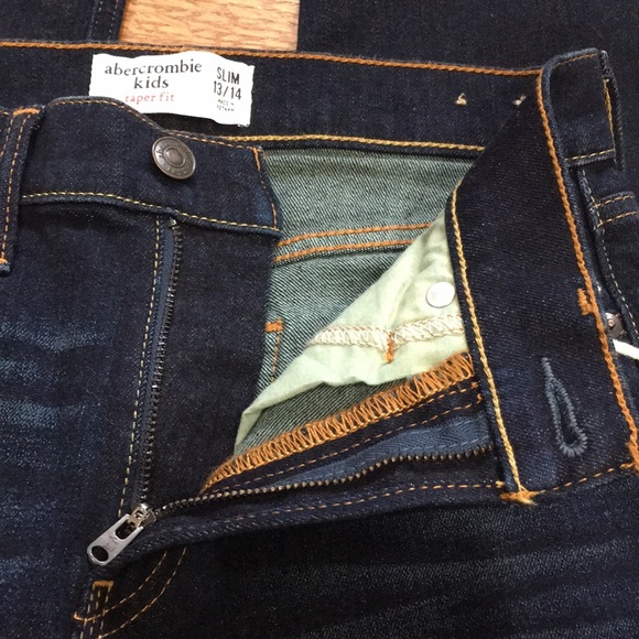 Abercrombie kids taper fit slim jeans size 13/14 - Picture 4 of 8
